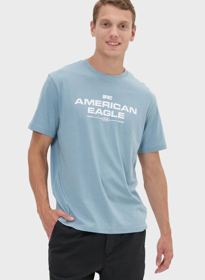 American Eagle Graphic Crew Neck T-Shirt