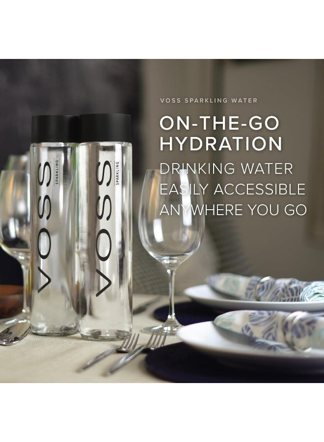 Voss Sparkling, Glass Bottle, 800 ml (Pack Of 12) - Image 4