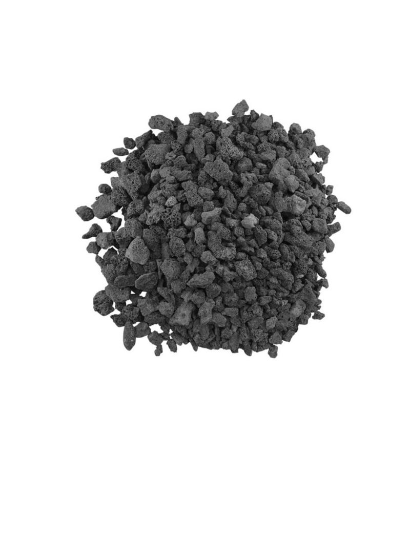 Medium Lava Rocks 10 Pounds by American Fire Glass- Volcanic Fire Pit Lava Rocks for Indoor Log Fireplace, BBQ, Grill, Gas, Aquariums- All-Natural Decorative Landscaping Black- Made in USA- 1/2" x 1" - Image 1