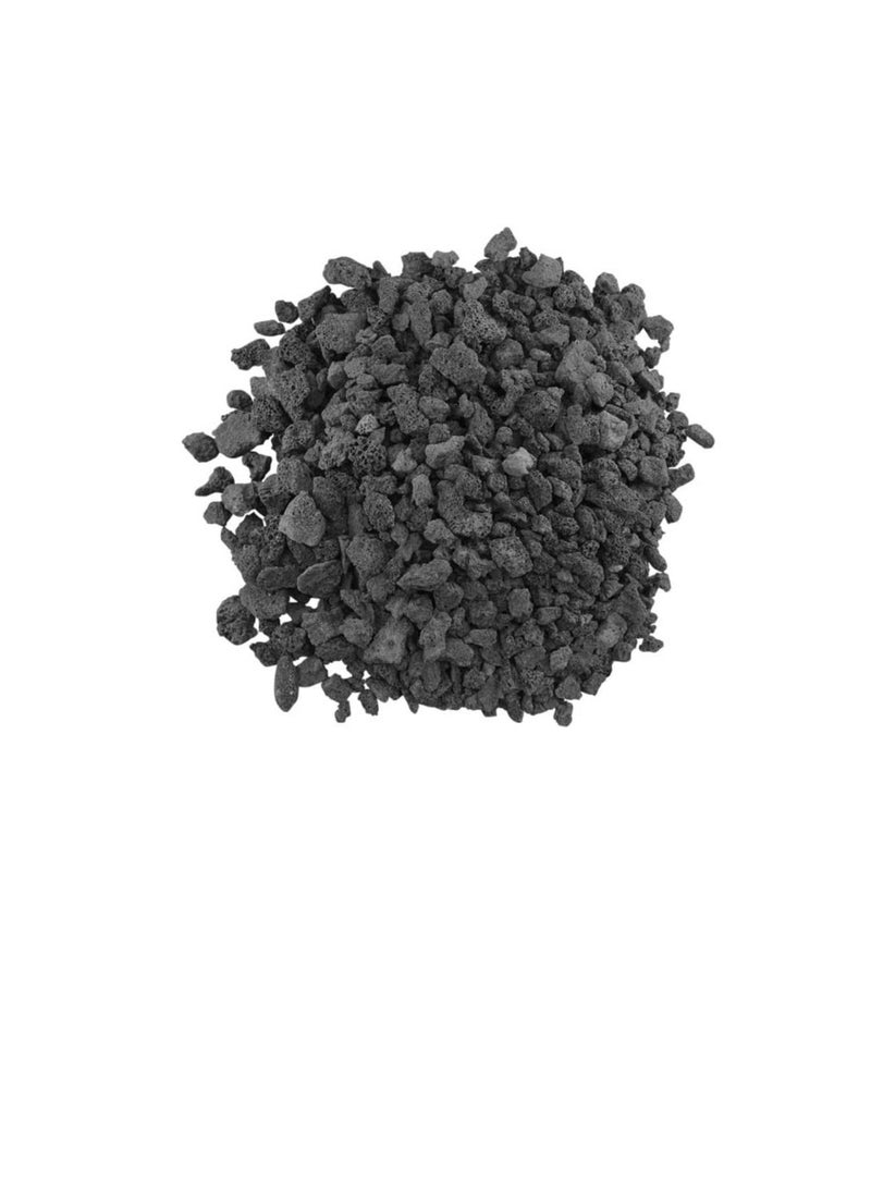 Medium Lava Rocks 10 Pounds by American Fire Glass- Volcanic Fire Pit Lava Rocks for Indoor Log Fireplace, BBQ, Grill, Gas, Aquariums- All-Natural Decorative Landscaping Black- Made in USA- 1/2" x 1" - Image 2