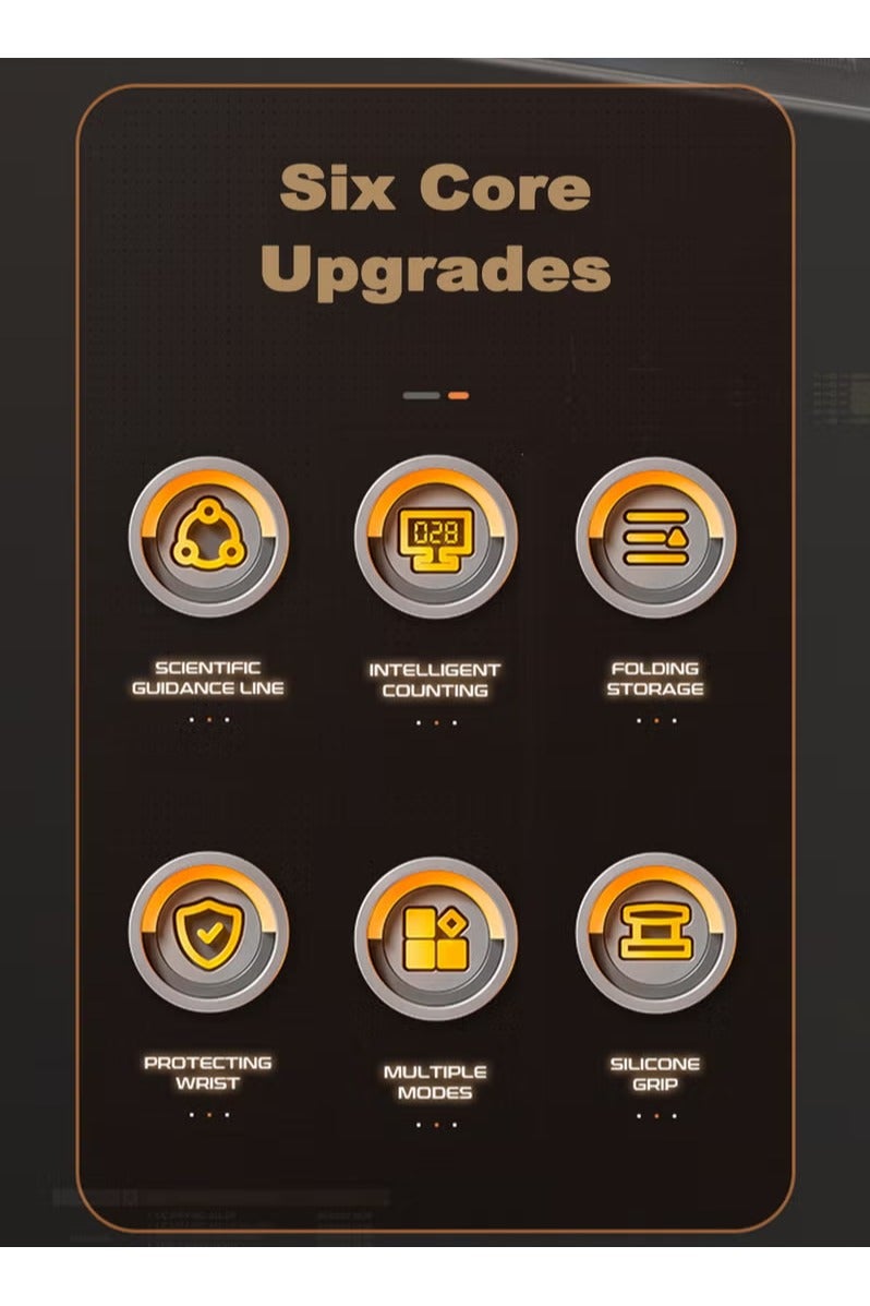 Automatic Count Push Up Board, 30 in 1 Home Workout Equipment Set with Foldable Push Up Board, Resistance Band, Back, Abdominal Workout, Home Gym Equipment - Image 3