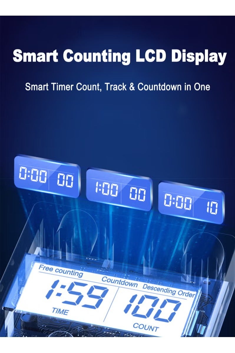 Automatic Count Push Up Board, 30 in 1 Home Workout Equipment Set with Foldable Push Up Board, Resistance Band, Back, Abdominal Workout, Home Gym Equipment - Image 5