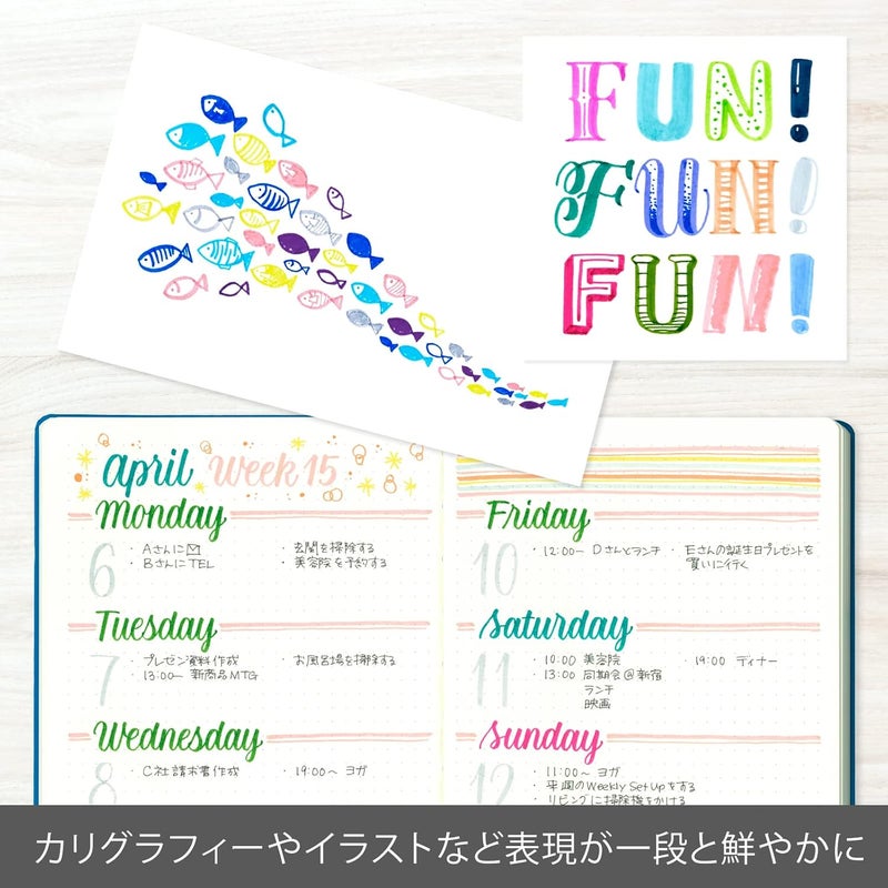 Pentel Arts Sign Pen Brush - Box of 10 - Image 5