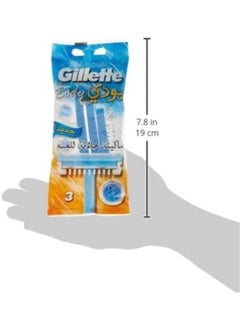 Gillette 3 Piece Disposable Body Razor Set  - Image 3