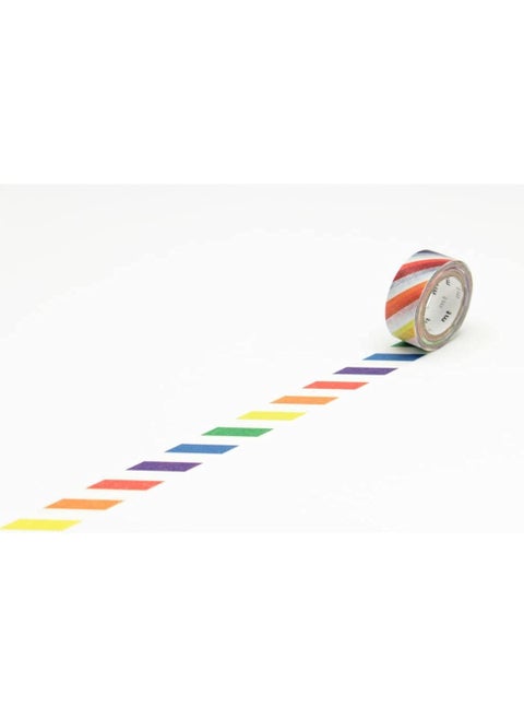 mt Washi Masking Tape Kids Series 15 mm x 7 mtrs Shade Colorful Stripe Pack of 1