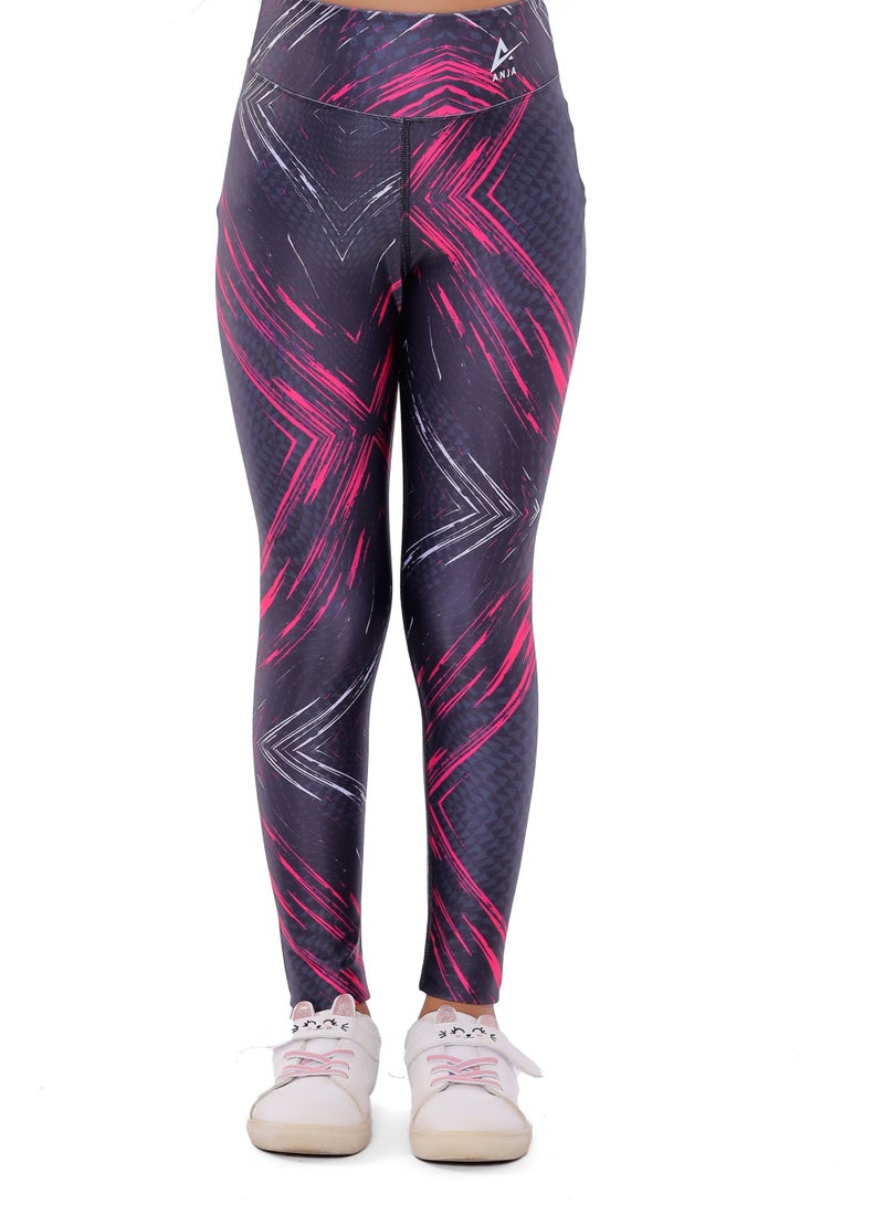 ANJA Girls' Colorful Seamless Leggings – Sculpt Design - Image 1