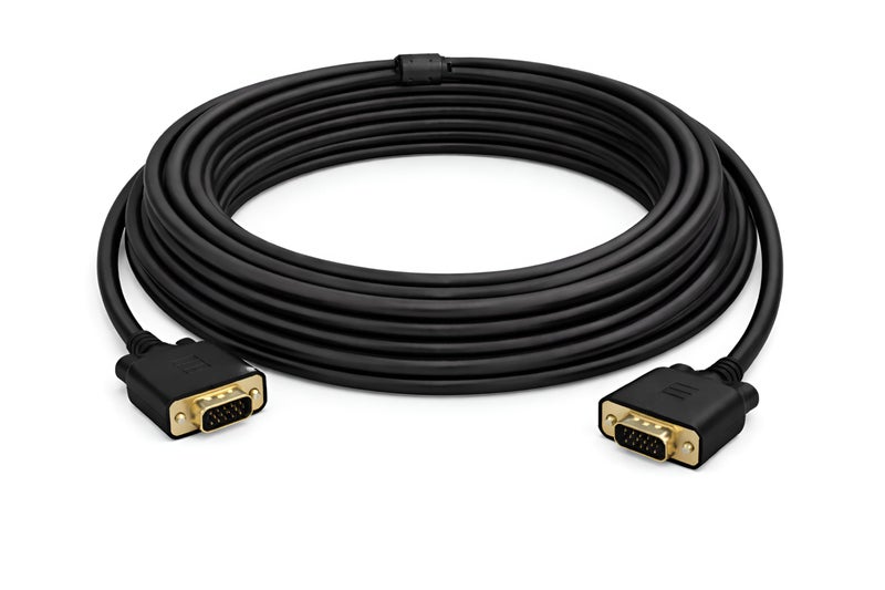 Upix Male to Male VGA Cable 9.1 Meters (30 Feet) - Supports PC, Monitor, TV, LCD/LED, Plasma, Projector, TFT - Image 1