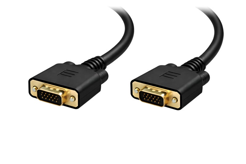 Upix Male to Male VGA Cable 9.1 Meters (30 Feet) - Supports PC, Monitor, TV, LCD/LED, Plasma, Projector, TFT - Image 3