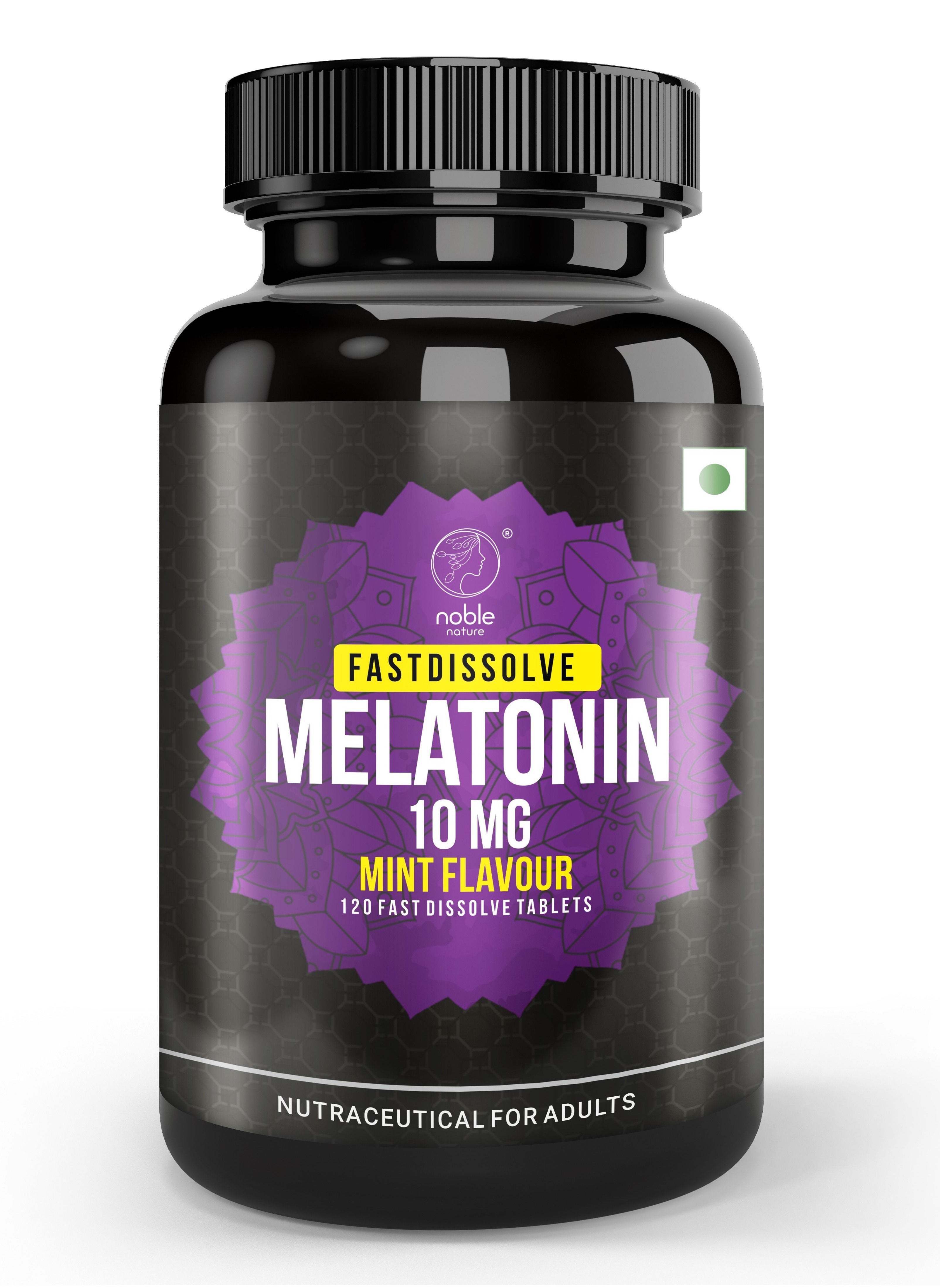 Melatonin 10 mg Fast Dissolve 120 Tablets | Mint Flavor | Vegetarian, Non-GMO, Gluten Free | 