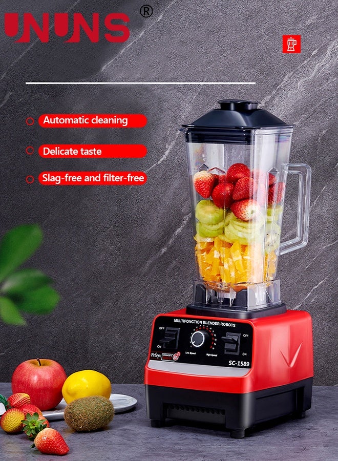 UNUNS Smoothie Blender Maker, Powerful Blenders for Kitchen, 15 Speeds, 2.5L BPA-Free Jar Smoothie Maker, Kitchen Blender Ice Crush Blender for Shakes/Smoothies/Ice/Soup/Nut  - Image 3
