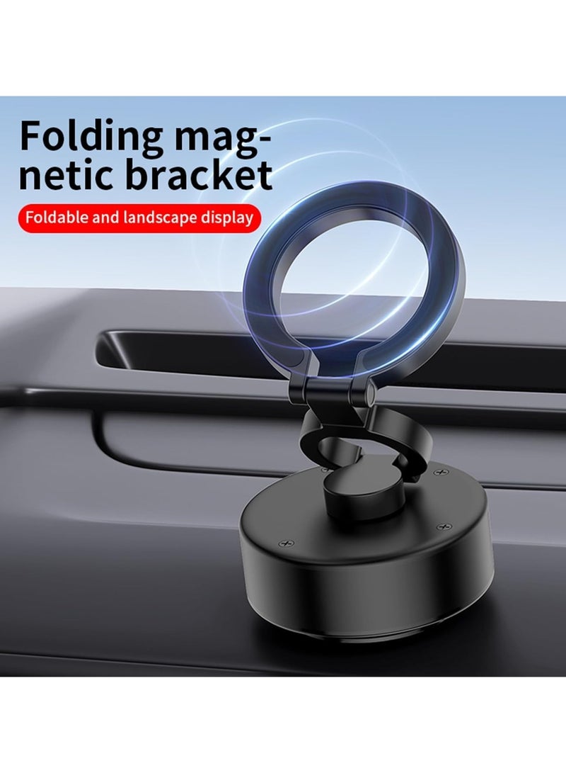 ADAK Magnetic Electric Vacuum Phone Mount, Shower & Car Phone Holder, Strong Suction Cell Phone Stand for Gym, Mirror, and Smooth Surfaces, Compatible with iPhone & Android (Black). (D1) - Image 3