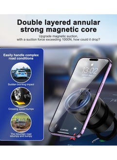 Magnetic Electric Vacuum Phone Mount, Shower & Car Phone Holder, Strong Suction Cell Phone Stand for Gym, Mirror, and Smooth Surfaces, Compatible with iPhone & Android (Black). (D1) - pzsku/Z967BF96B1D6DBEB5A299Z/45/_/1740917326/6c305f6e-c7ec-4a1a-b15e-99454ea4783a