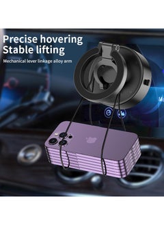 Magnetic Electric Vacuum Phone Mount, Shower & Car Phone Holder, Strong Suction Cell Phone Stand for Gym, Mirror, and Smooth Surfaces, Compatible with iPhone & Android (Black). (D1) - pzsku/Z967BF96B1D6DBEB5A299Z/45/_/1740917328/a50f4295-975d-4d83-b3db-9e83e1d2d22e