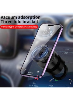 Magnetic Electric Vacuum Phone Mount, Shower & Car Phone Holder, Strong Suction Cell Phone Stand for Gym, Mirror, and Smooth Surfaces, Compatible with iPhone & Android (Black). (D1) - pzsku/Z967BF96B1D6DBEB5A299Z/45/_/1740917336/1d20db30-9307-4f39-b511-bb3ad93c804a