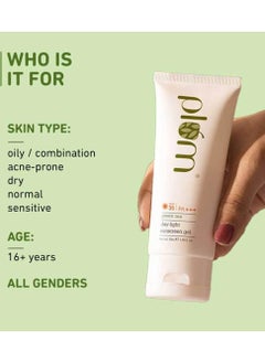 Plum Plum Green Tea Daylight Sunscreen Gel SPF For Oily Acne Prone Skin Green Tea Extracts Effective Sun Block Protection Light Weight Gel Cream Texture Daily Use for Dry Normal Sensitive Skin SPF 35 50ml  - Image 2