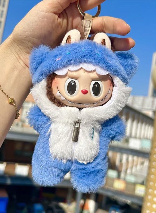 Clothes for Labubu Series 17cm Dolls Conjoined Shark Outfit, Collector's Marine-Themed Doll Clothes (Doll Not Included)  - Image 2