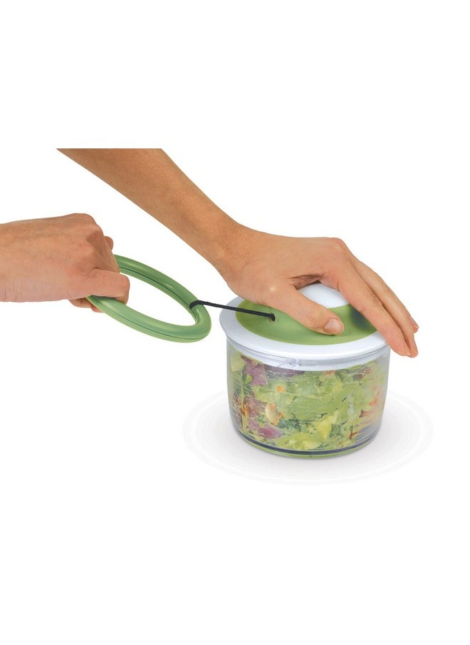 Chef'n - Chef'n VeggiChop Hand-Powered Food Chopper (Arugula), 5.5" x 5.5" x 5" - Image 1