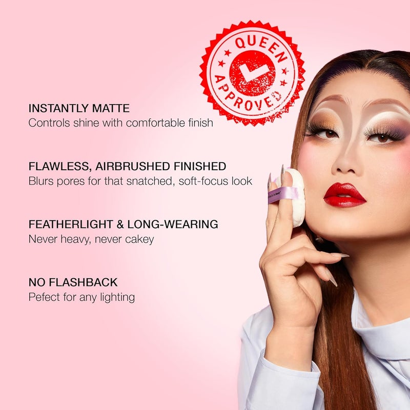 Kimchi Chic KimChiChic Beauty Puff Puff Pass Set and Bake Setting Powder for Makeup, Extra Fluffy Loose Face Powder Poof, Soft Natural Face Makeup for Uneven Skin Tone, 01 Ivander - Image 4