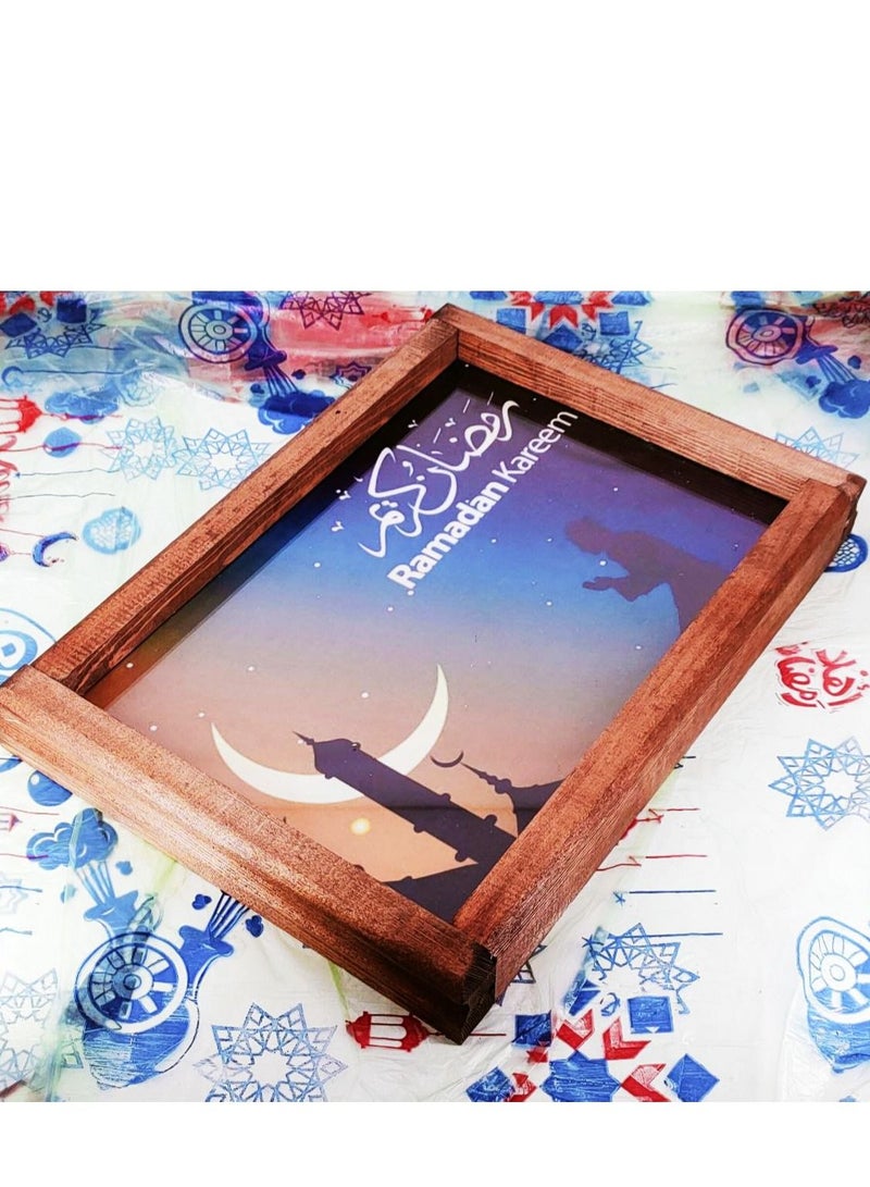 Luminous wooden tray, Ramadan shapes (Figure7) - Image 2