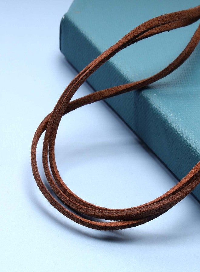 Yheakne Boho Layered Leather Choker Necklace Brown Suede Choker Necklace Short Velvet Necklaces Punk Vintage Necklace Jewelry for Women (Brown) - Image 4