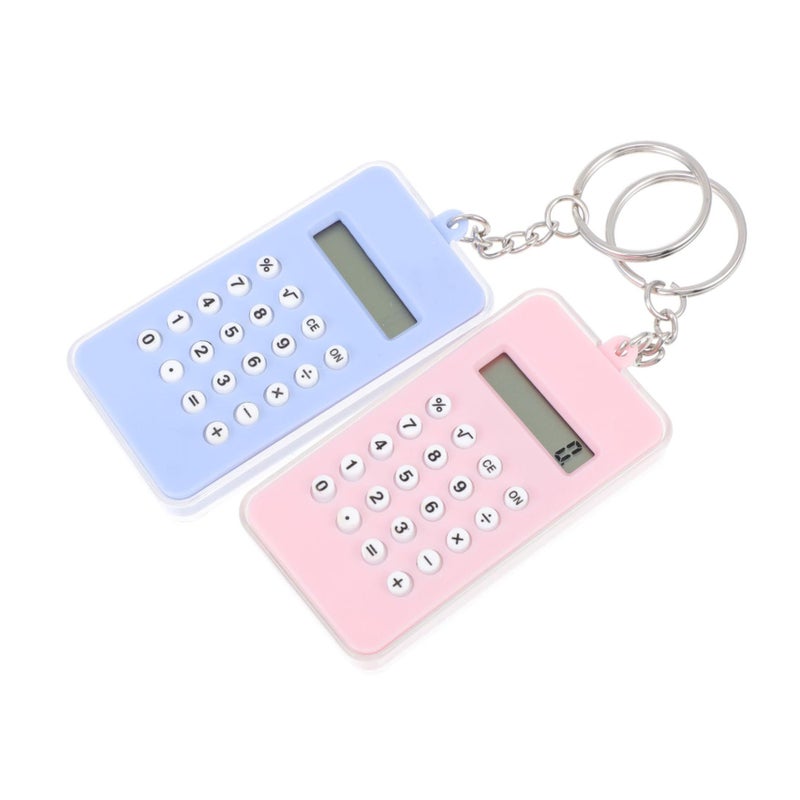 Shineofi 2pcs Calculator Pendant Keychain Party Favors for Boys Girls - Image 2