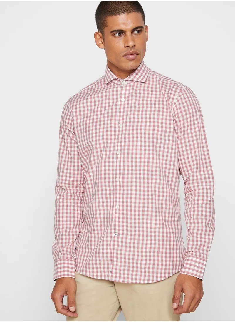 T.M.Lewin Checked Slim Fit Shirt