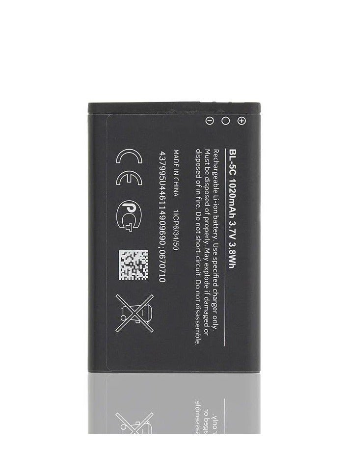 Replacement Battery for Nokia BL5C 1020mAh  - Image 4