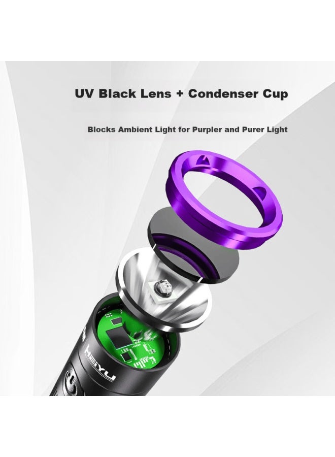 Lem Wood's Lamp Uv Light 365nm Ultraviolet Flashlight For Fruit, Vegetable, Cat Ringworm Detection, Currency Verification, And Alcohol Inspection Laser Pen - Image 3