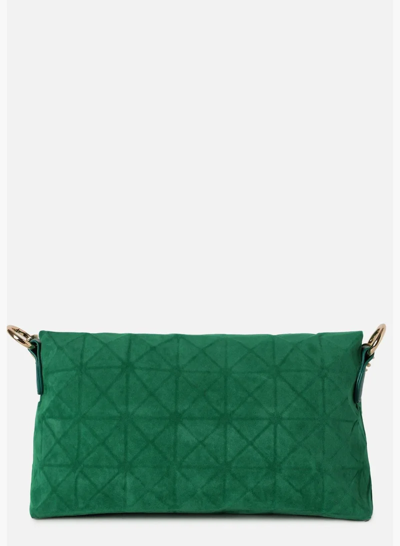 Haute Sauce Quilted Magnet Lock Sling Bag with Chain Strap