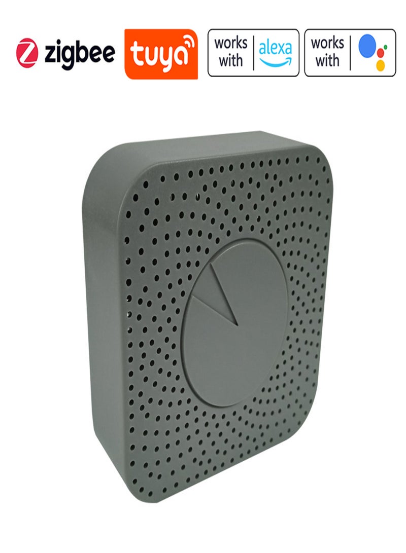 تويا جهاز مراقبة جودة الهواء الذكي Tuya ZigBee 5 في 1 Air Housekeeper، كاشف HCHO/CO2/VOC/درجة الحرارة/الرطوبة، يدعم وظيفة التحكم عن بعد بالتطبيق، متوافق مع Google Home للمنزل - Image 1