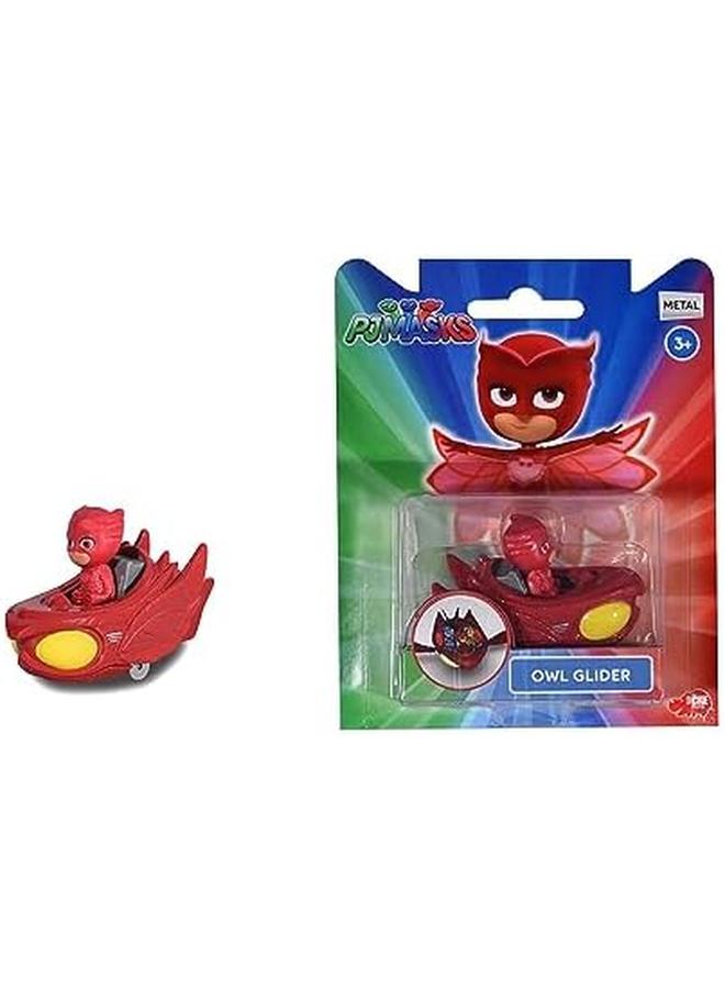 سموبي حزمة واحدة من طائرات البومة الشراعية المعدنية ذات العجلات الحرة مقاس 7 سم من 3 سنوات - Image 3