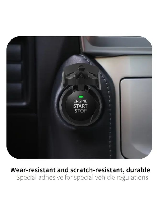 Red Bully Dog Car One Button Start Decorative Cover Protective Ignition Switch Sticker - Image 3