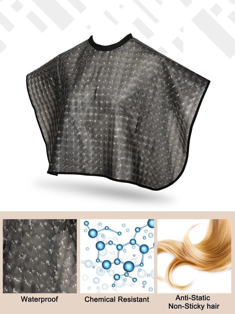 Zhanmai 4 Pieces Hair Color Shampoo Cape for Salons Waterproof Hair Washing Capes Makeup Beauty Salon Apron for Barber(Classic Color) - Image 5