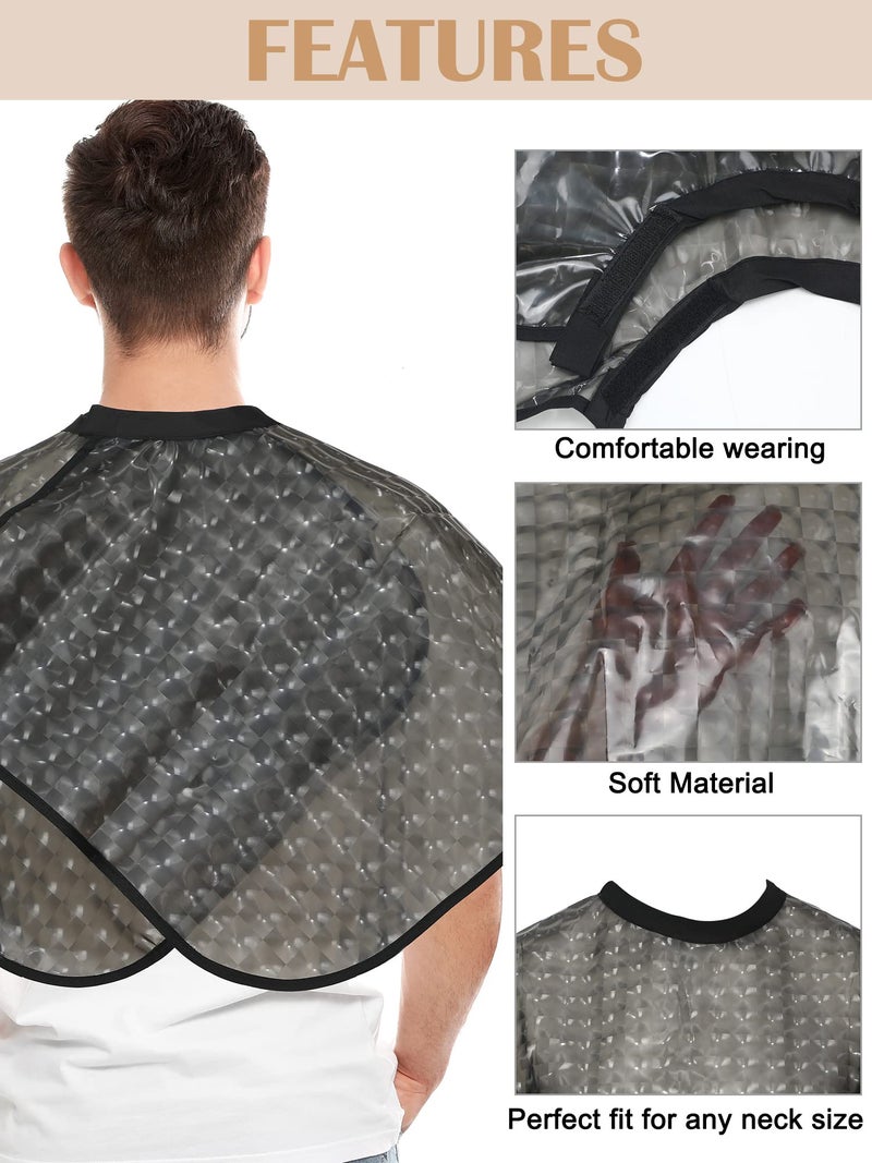 Zhanmai 4 Pieces Hair Color Shampoo Cape for Salons Waterproof Hair Washing Capes Makeup Beauty Salon Apron for Barber(Classic Color) - Image 4