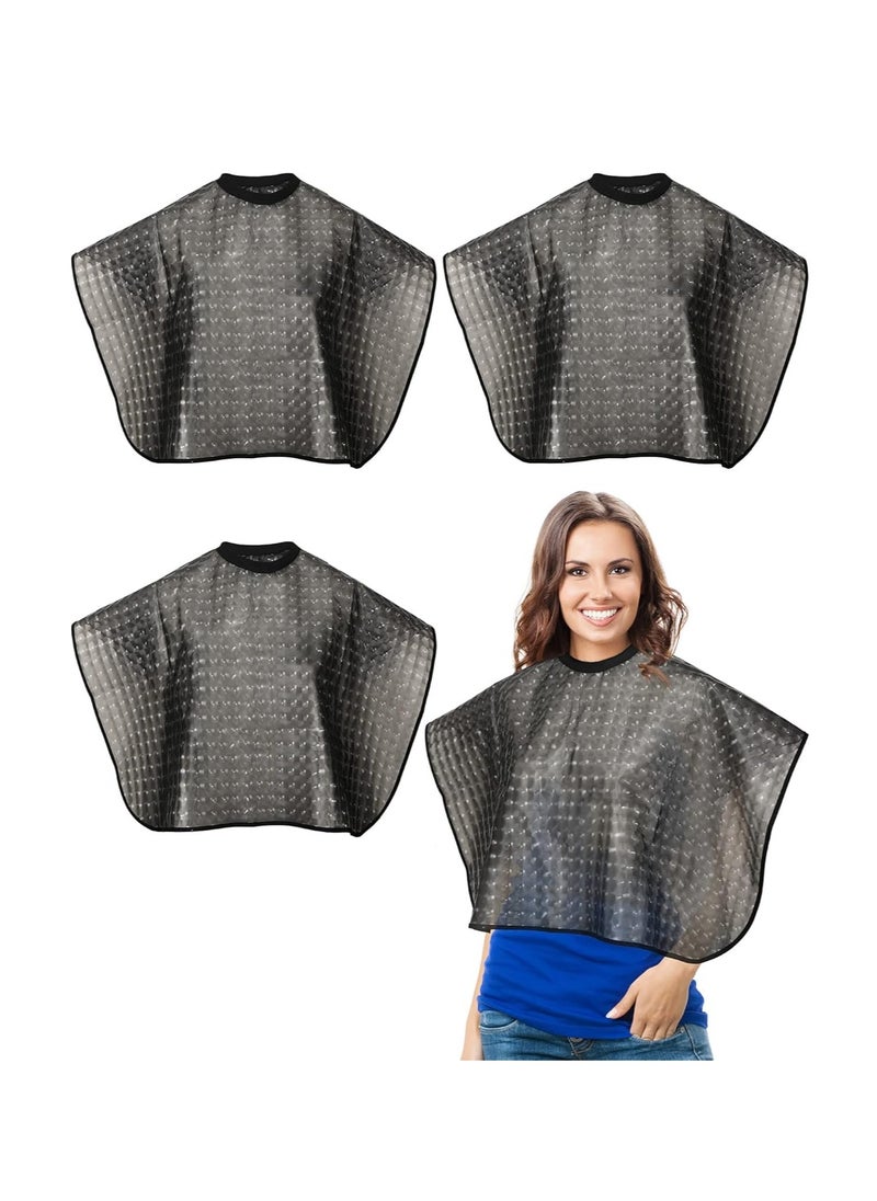 Zhanmai Zhanmai 4 Pieces Hair Dye Cape Shampoo Capes for Salons Waterproof Hair Color Capes Makeup Cape Hair Cutting Cape Beauty Salon Cape Apron for Hair Stylist Barber Bib Hairdressing Styling (Classic)  - Image 1
