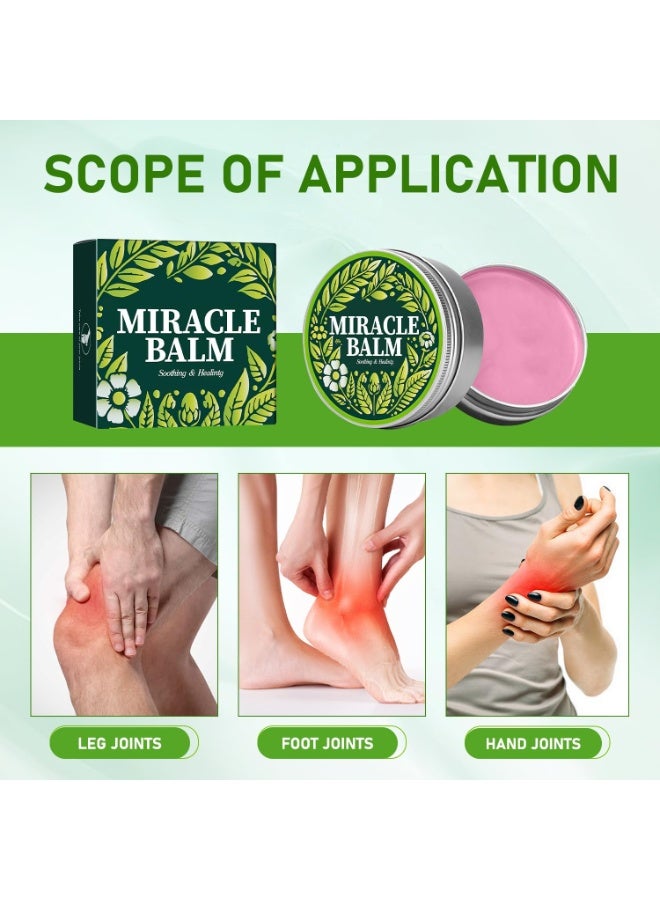 ximonth Miracle Botanical Balm – Pink Soothing Cream with Honey & Calendula – Natural Relief for Sore Muscles, Back Pain, Neck Stiffness & Daily Strain - Image 2