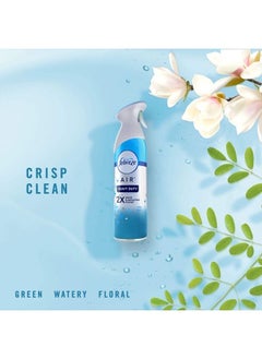 febreze Air Freshener Spray, Air Deodorizer Odor Fighter Spray For Strong Odors, Bathroom Deodorizer, Heavy Duty Crisp Clean Scent, 8.8 Oz (Pack of 3), Bathroom Spray, Air Refresher  - Image 4