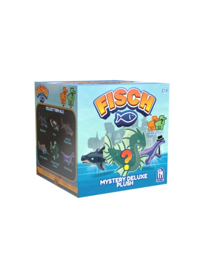 PhatMojo فش مYSTERY ديلوكس دمى محشوة 8 بوصات، السلسلة 1 (قد يختلف النمط واللون) | رمز DLC متضمن! | دمية محشوة قابلة للجمع | لعبة ناعمة | صندوق عمياء | دمى محشوة غامضة | دمى مفاجئة | مثالية للأطفال، اللاعبين وجامعي التحف. - Image 1