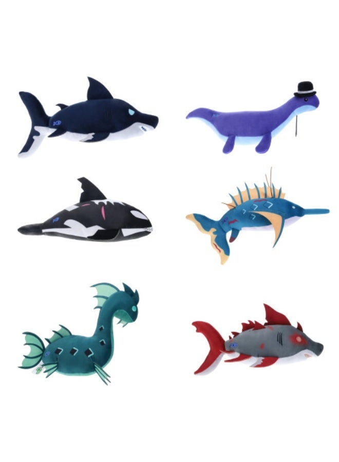 PhatMojo فش مYSTERY ديلوكس دمى محشوة 8 بوصات، السلسلة 1 (قد يختلف النمط واللون) | رمز DLC متضمن! | دمية محشوة قابلة للجمع | لعبة ناعمة | صندوق عمياء | دمى محشوة غامضة | دمى مفاجئة | مثالية للأطفال، اللاعبين وجامعي التحف. - Image 2