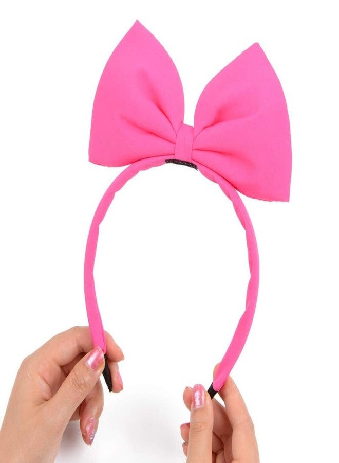 RECTYO GALLERY 1 pcs Hair Band Bow Headbands Headdress for Women and Girls, Perfect Hair Accessories for Party and Cosplay (pink) - Image 3