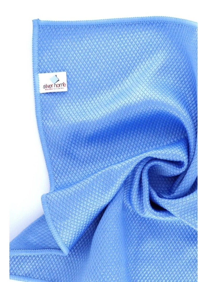 Silver Home Microfiber Cleaning Cloth Large 40x40 cm 3-Pack Durable Reusable Ultra Tight-Knit Fibers Streak-Free Shine Skin Tested Premium Home Car Outdoor Use - Image 5