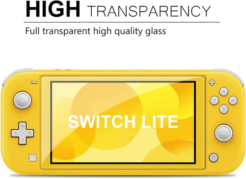 ivoler 4-Pack Screen Protector Tempered Glass for Nintendo Switch Lite, Transparent HD,High Definition,Clear Anti-Scratch with Anti-Fingerprint Bubble-Free Fit Switch Lite 2019 - Image 3