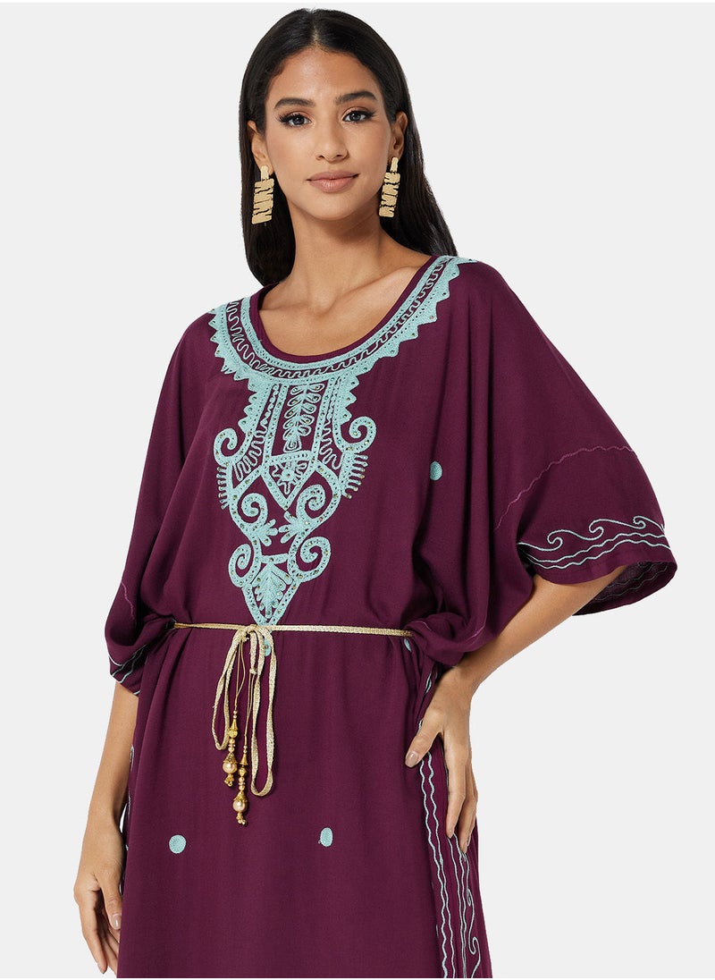 ARABIAN CLOSET EMBROIDERED KAFTAN  - Image 4