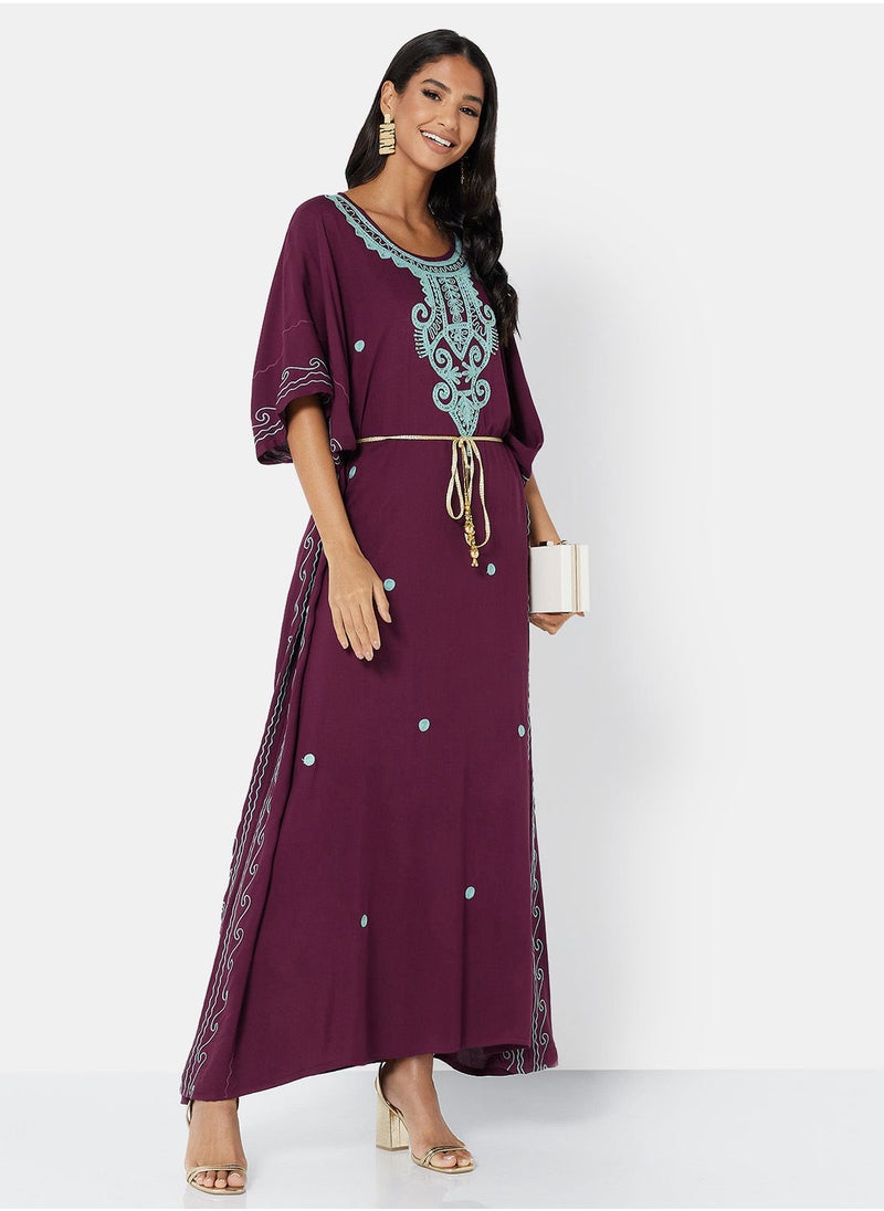 ARABIAN CLOSET EMBROIDERED KAFTAN  - Image 3