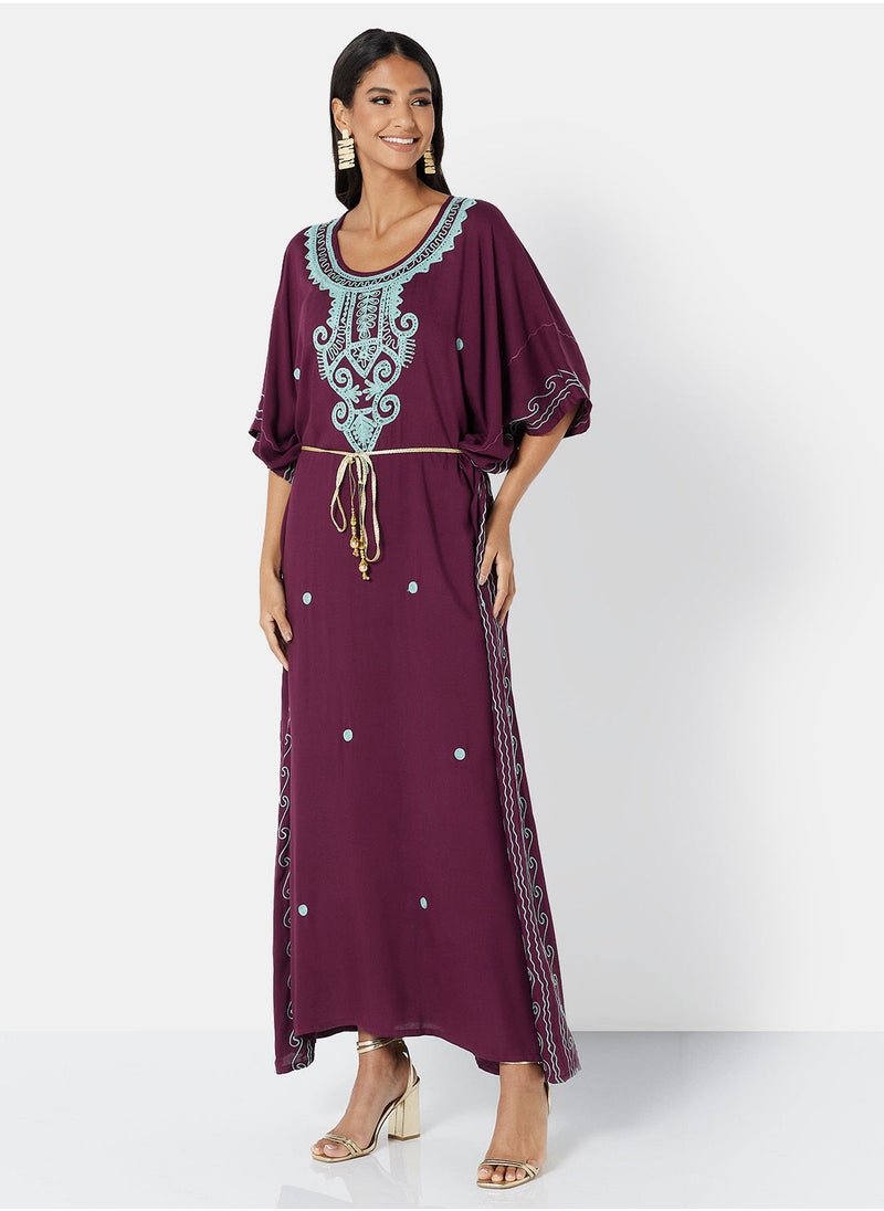 ARABIAN CLOSET EMBROIDERED KAFTAN  - Image 1