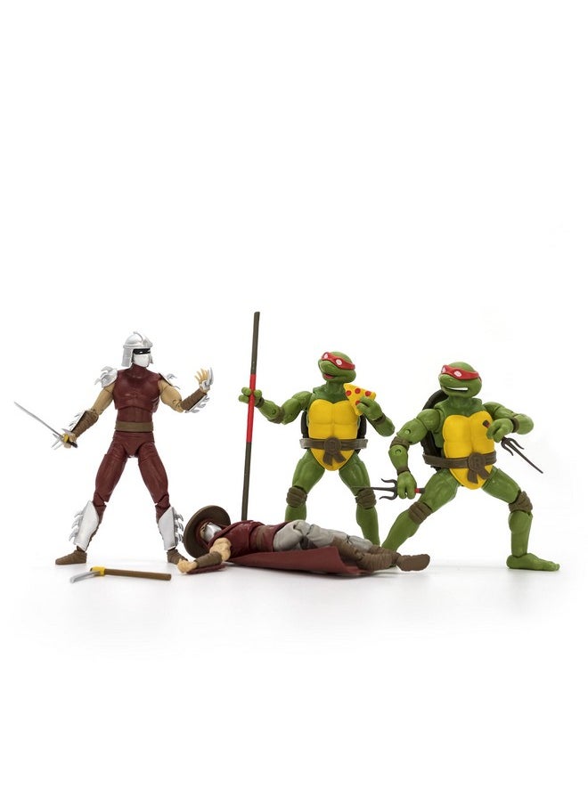 The Loyal Subjects - Teenage Mutant Ninja Turtles Bst Axn Elite Foot Soldier/Shredder And Raphael + Donatello Comic Inspired Combo 4-Pack - Diamond Px 40Th Anniversary Exclusive (Batmntmrg4Pk01) - Image 1