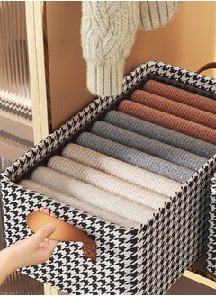 Haidue 3 Pieces Foldable Closet Storage Organizer Washable Closet Storage Box with Carrying Handles Cube Storage Bin for Clothes Wardrobe Home Bedroom Office  - Image 3
