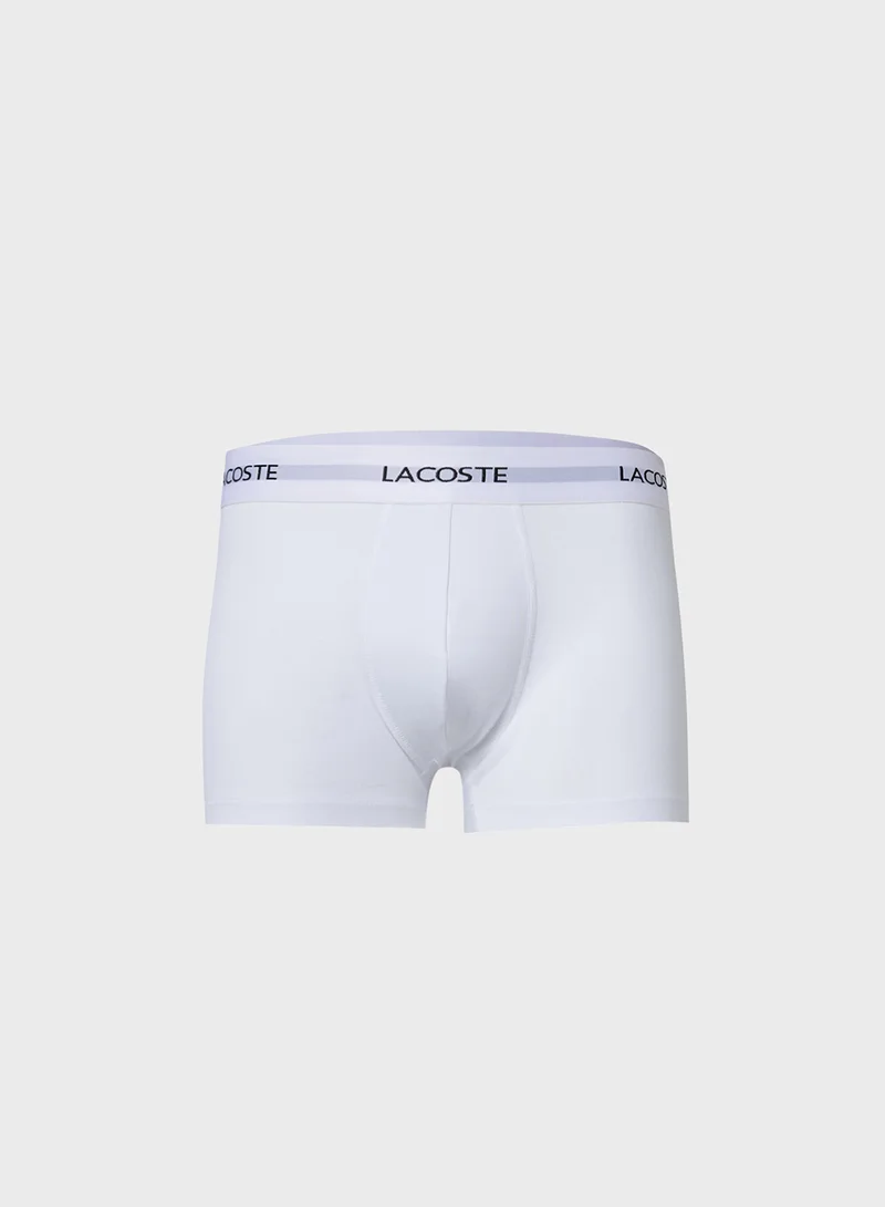 لاكوست 3-Pack Stretch Cotton Trunks
