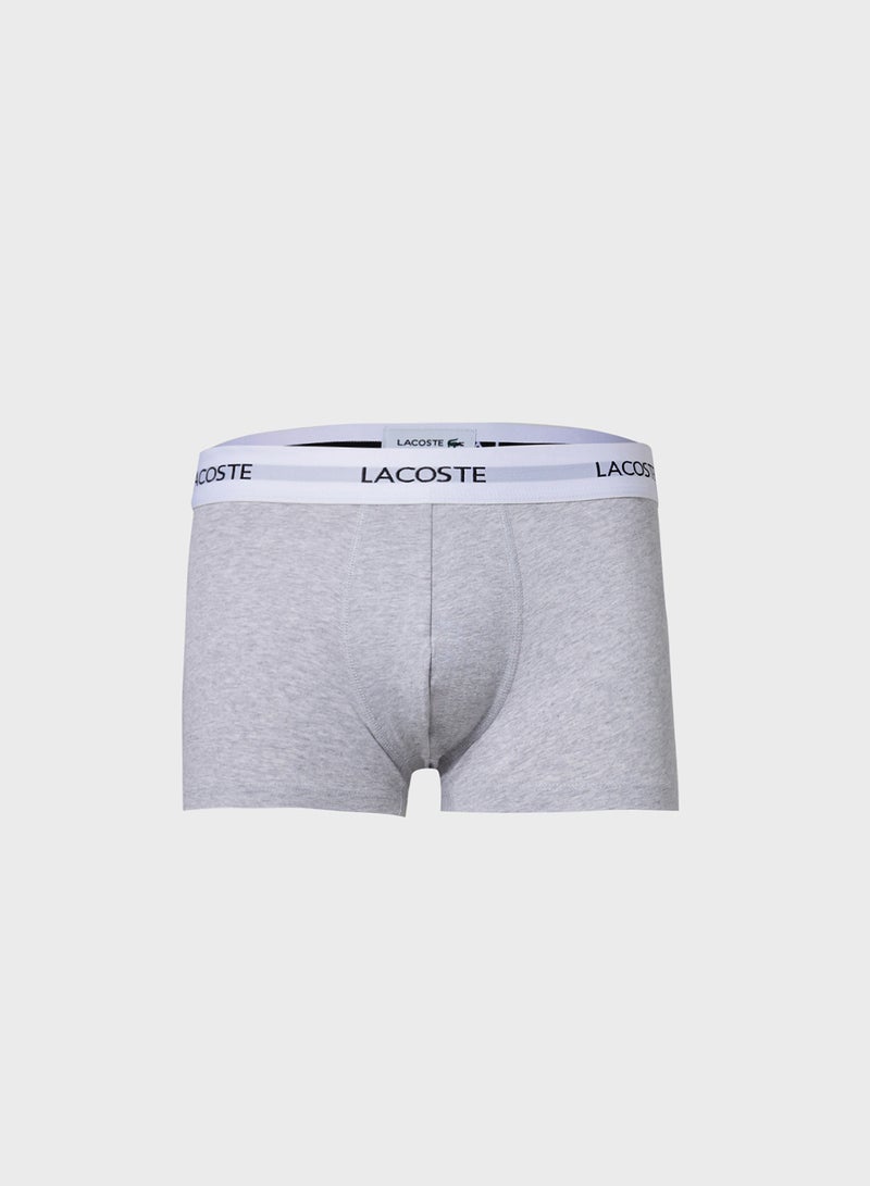 LACOSTE 3-Pack Stretch Cotton Trunks - Image 3