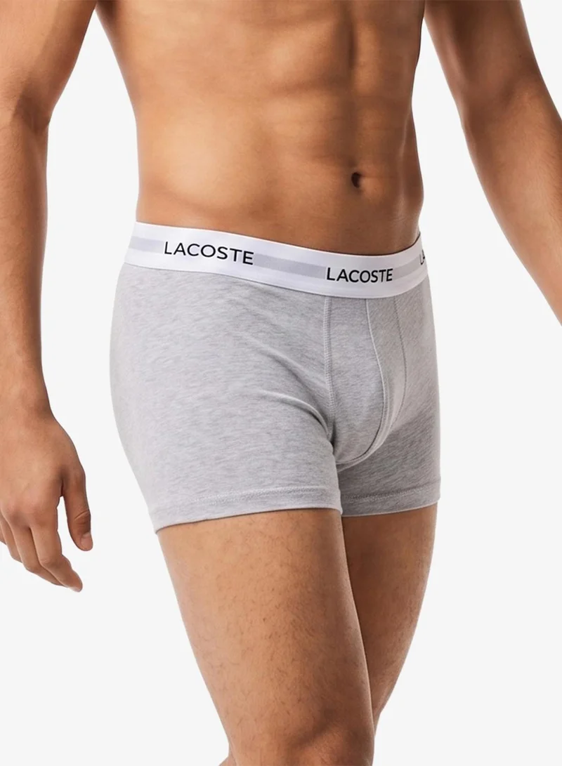 Lacoste  3-Pack Stretch Cotton Trunks for Men | Best Price UAE
